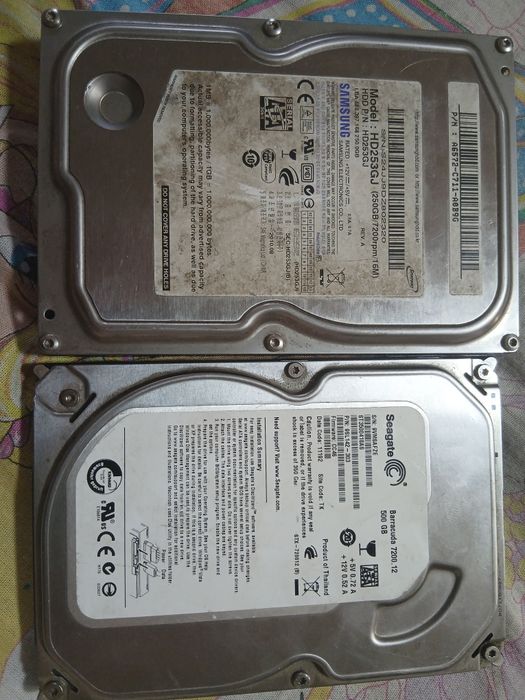 Продам жёсткие диски 2 hdd 250gb и 500gb с играми можем форматнуть