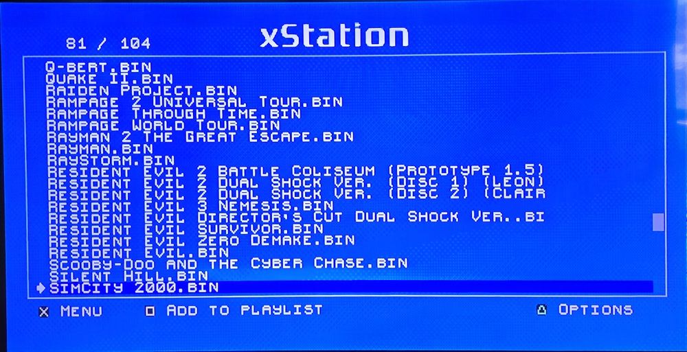 Consola PlayStation 1 modata XStation cu 104 jocuri
