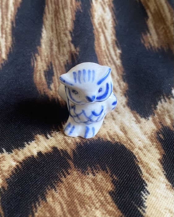 Миниатюрная фарфоровая сова