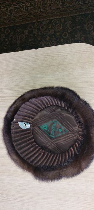 Норковая мужская шапка