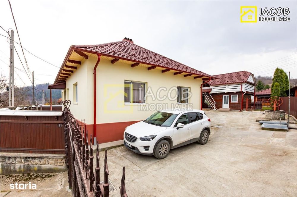 Casa, anexe, 3762 mp teren, 25000 mp padure, Comanesti, jud. Bacau