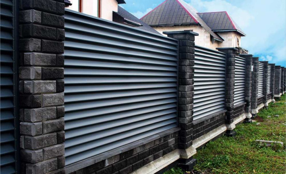 Заборы жалюзи, евроЖАЛЮЗИ, еврозабор, штакетник, евроштакетник, ворота