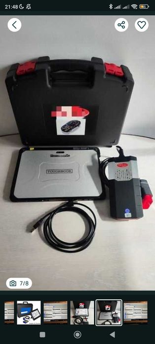 Kit tester diagnoza auto turisme+camioane si Tableta Panasonic 8/256GB