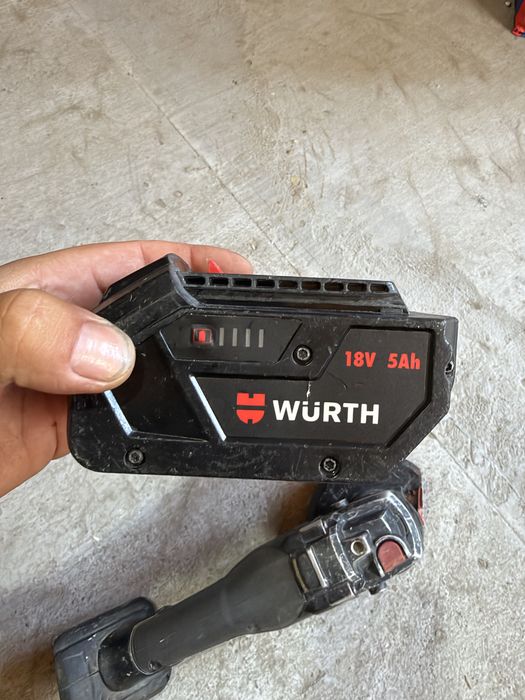Wurth Master ъглошлайф + 5Ah батерия