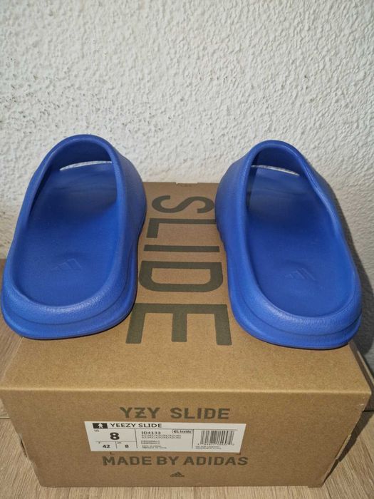 Slapi Adidas YEEZY Slide albastri marimea 38