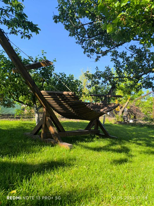 Дървен хамак за двор