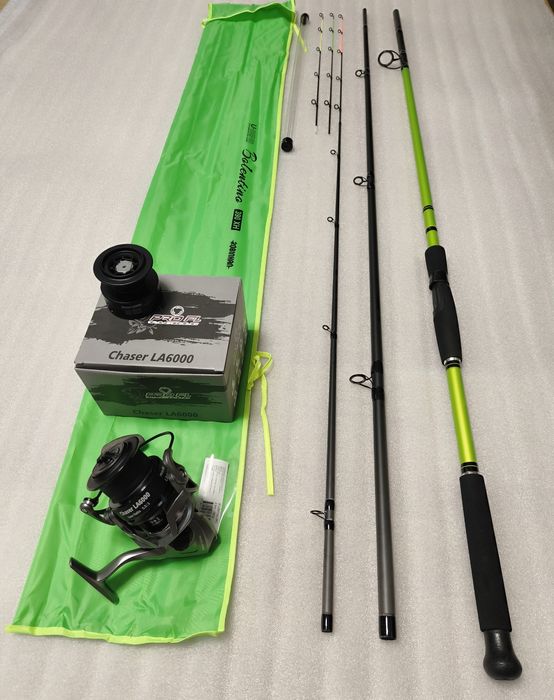 SET Feeder ROBINHAN BOLENTINO PRO 3.90m 180g + Mulineta PRO FL Chaser