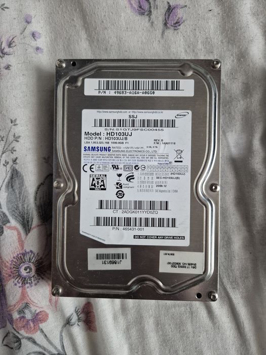 Vând HDD-uri (SATAIII) 3TB, 1TB, 256 GB, 160 GB, verificate 100% viață