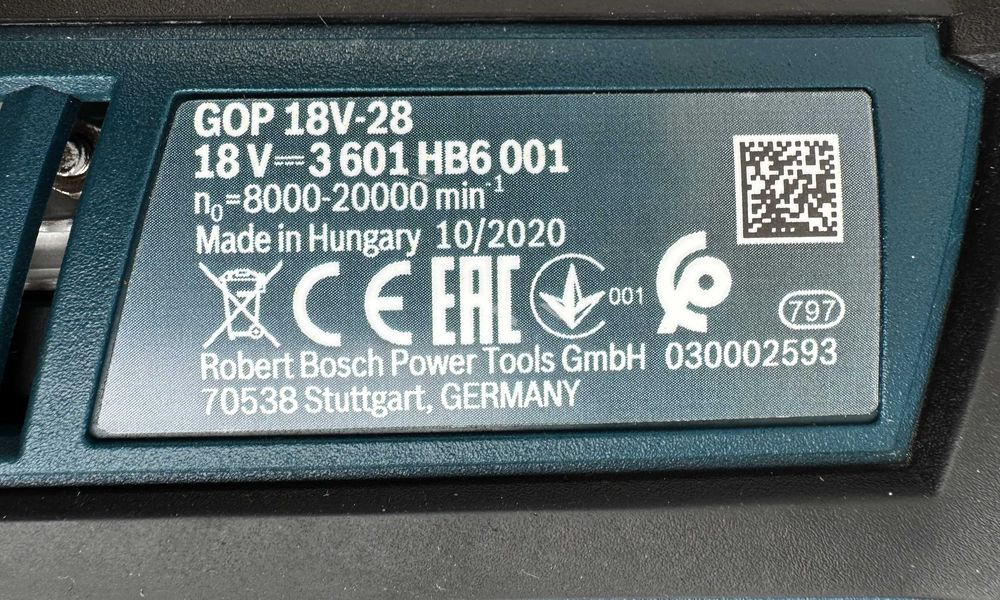 Bosch GOP 18V-28 - Безчетков многофункционален инструмент