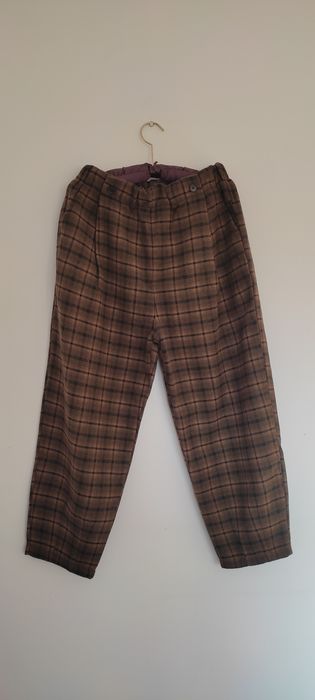Тёплые штаны/брюки в клетку