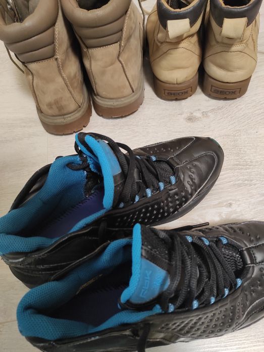 Намалям- Боти(GEOX-N:35),боти Timberland-N:38,маратонки Reebok-N:38