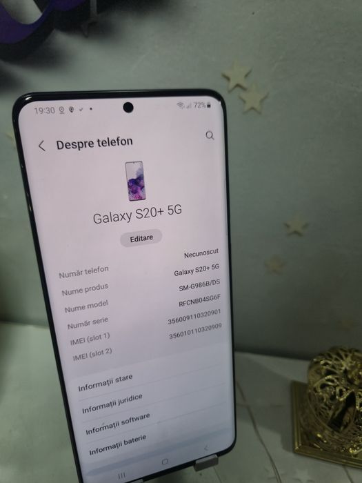 Samsung S20+ 5G 128GB 12GB Ram Duos.Preṭ fix!