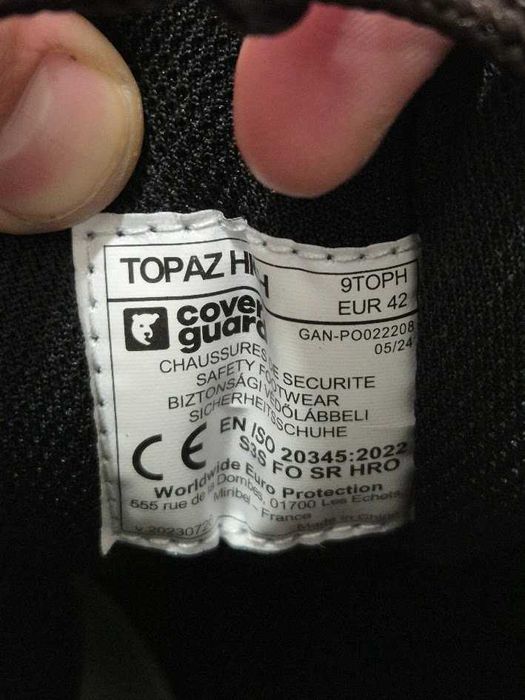 Работни обувки COVERGUARD 9TOPH42 Кафяви, Размер 42