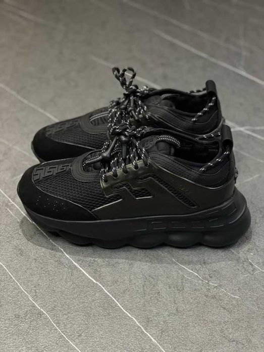 Adidasi Versace Chain Reaction black - 36 - 45
