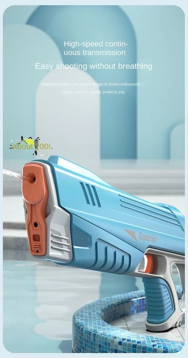 Pusca electrica pentru Apa, acumulator inclus