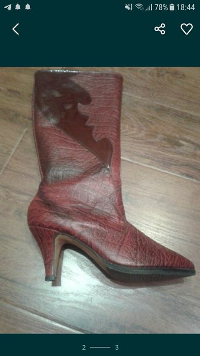 Срочно! Распродажа! Сапоги кожаные, теплые 36,37разм з