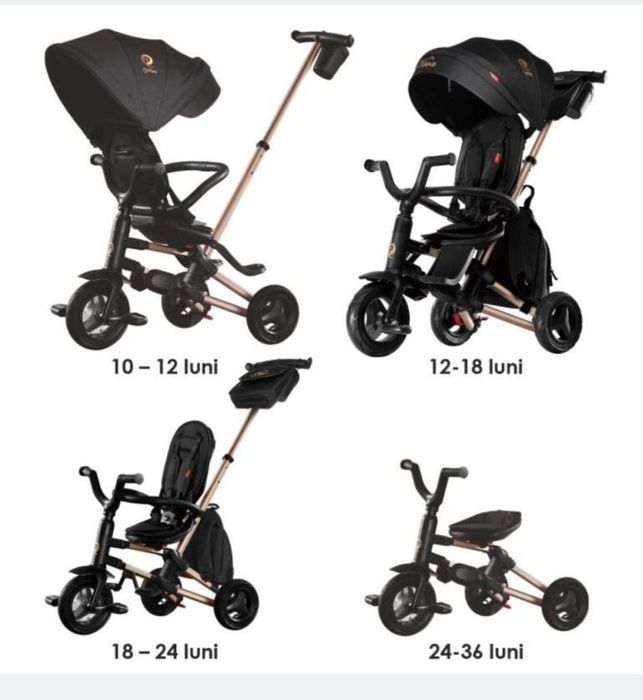 Tricicleta ultrapliabila Q Play Nova rubble gold