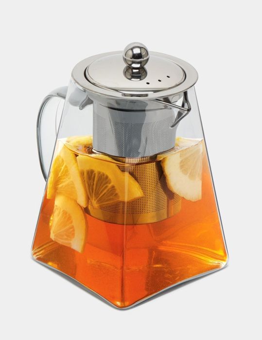 Стеклянный заварочный чайник с объемом 900 мл