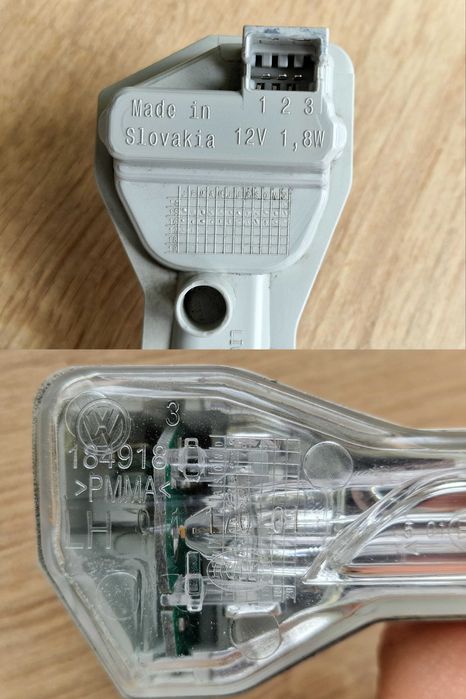 Set lampi originale semnalizare oglinda VW Golf 7 (5G0949101 si 2)