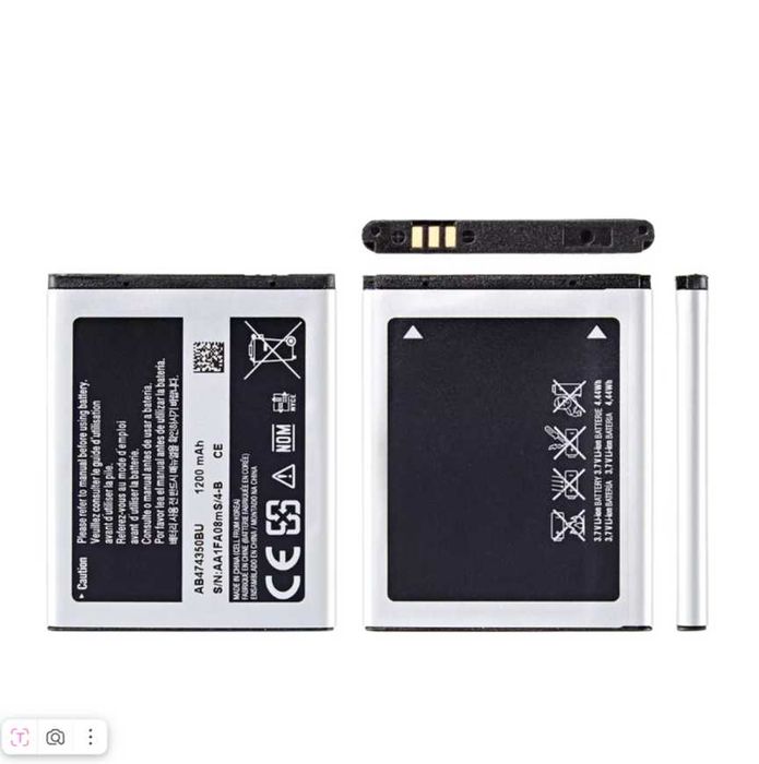 аккумулятор 1200 мАч AB474350BU, AB474350BC для Samsung моб телефона