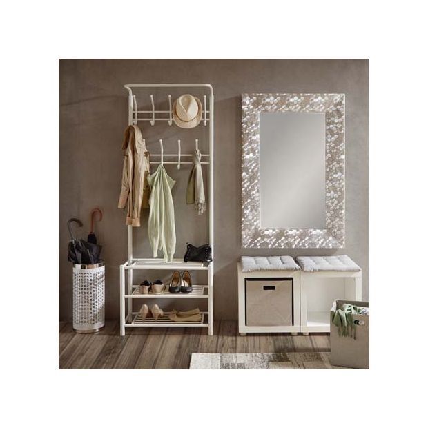 СТОМАНЕНА закачалка+етажерка за обувки на 3 етажа