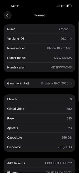 Vand iphone 16 pro max impecabil
