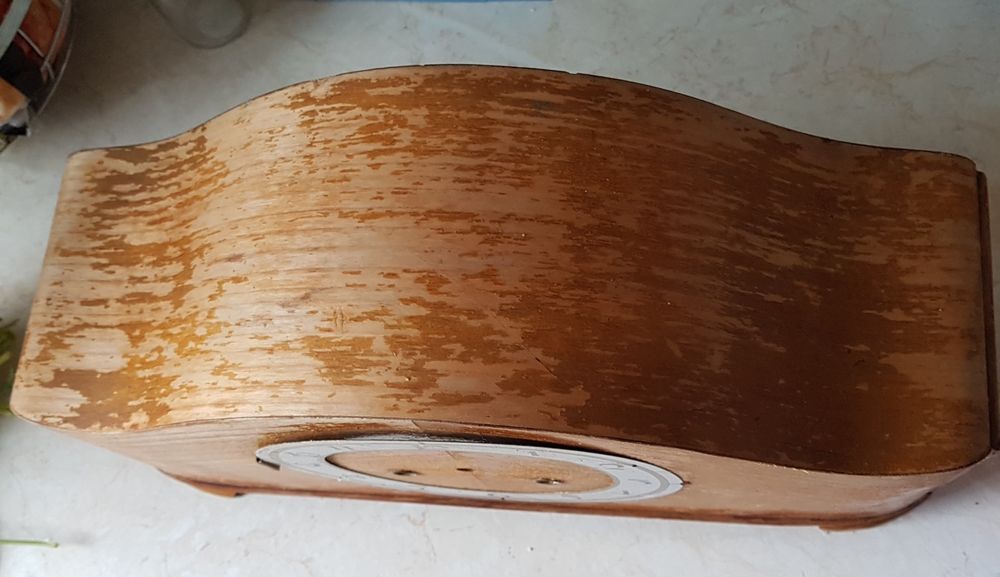 Carcasa ceas mecanic pendula șemineu,Germania pentru lăcuit