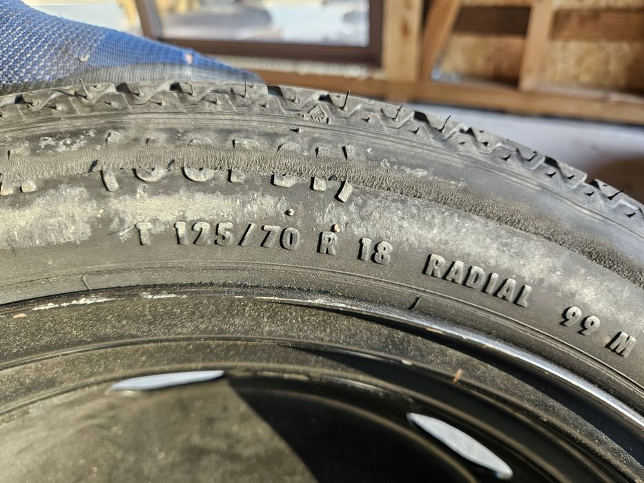 Резервна гума патерица за Vw Golf 7  125 70 18