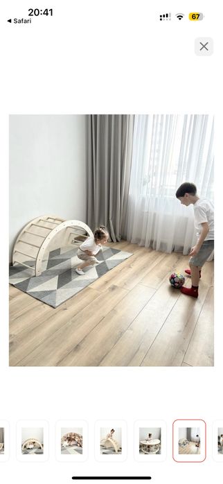 Деревянная арка качалка