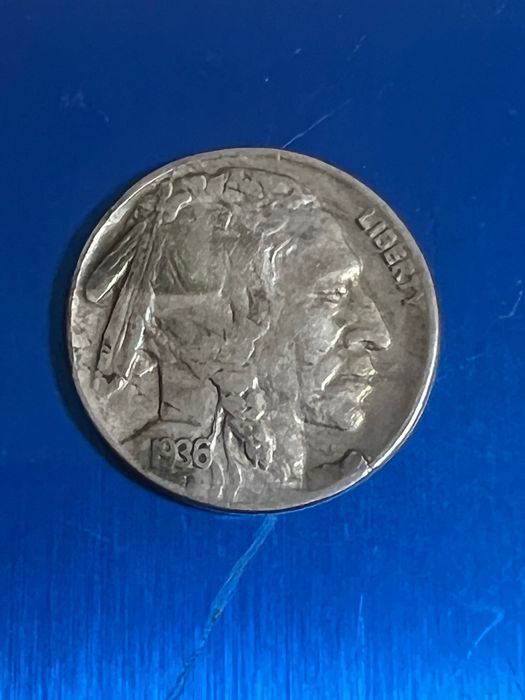 Пять цент “голова индейца” 1936 год