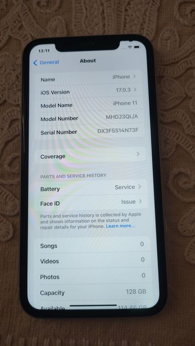iPhone 11, 128 GB, utilizat, condiții bune