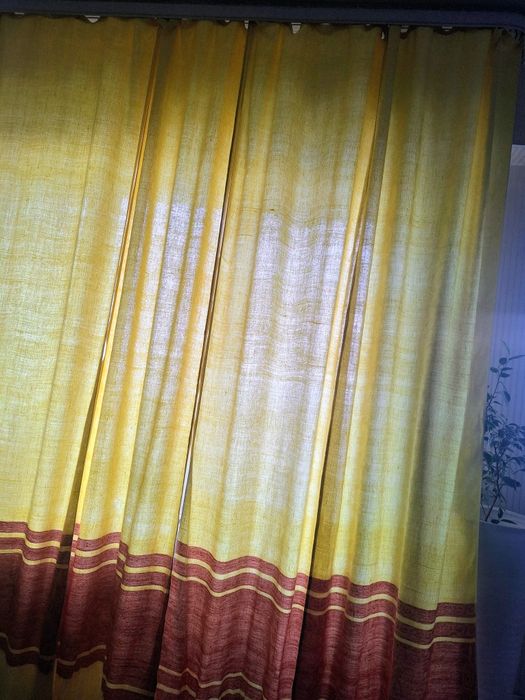 Кухонные шторы лён