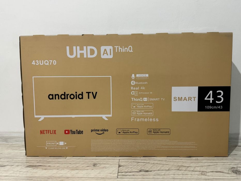Телевизор 43" Smart TV 4K новый (не вскрытый и не исользован)