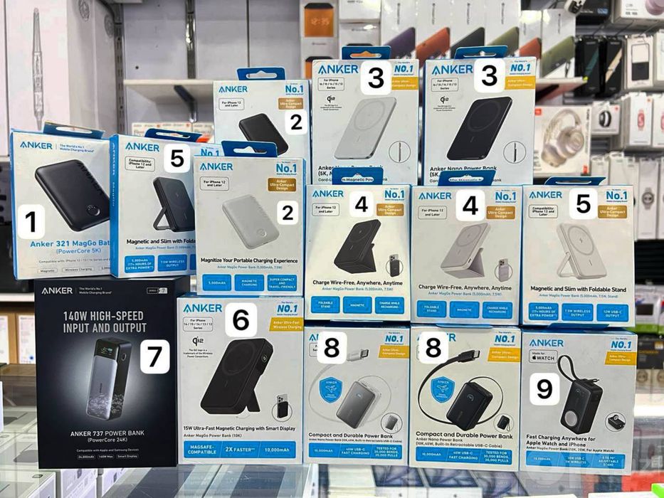 Anker Ugren  power bank lar bez pravadnoy
