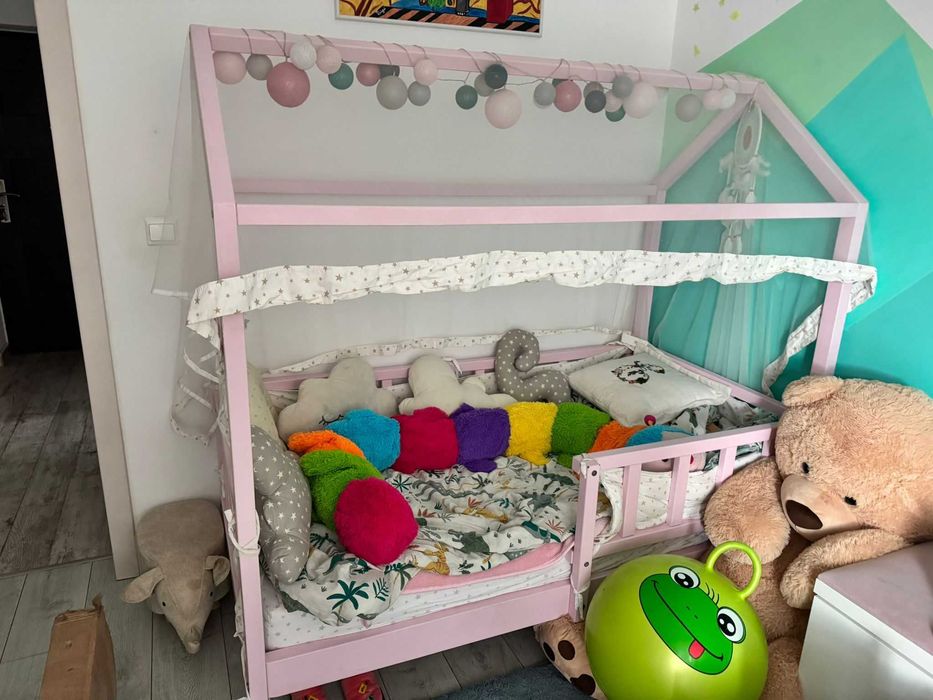 Pat Casuta Montesori + Saltea + Accesorii