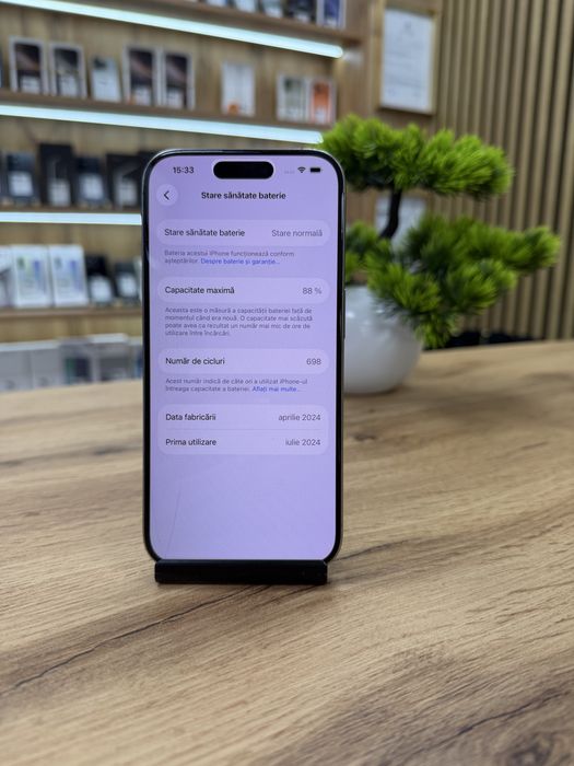 ‼️iPhone 15 Pro 128Gb Natural  - Garantie 12 luni