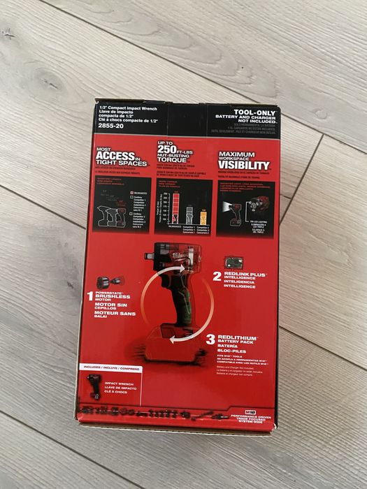 Pistol impact Milwuakee M18 nou sigilat in cutie