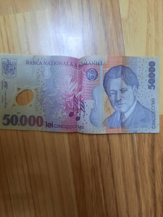 Bacnota Veche  50000 lei ,, Anul 2001"