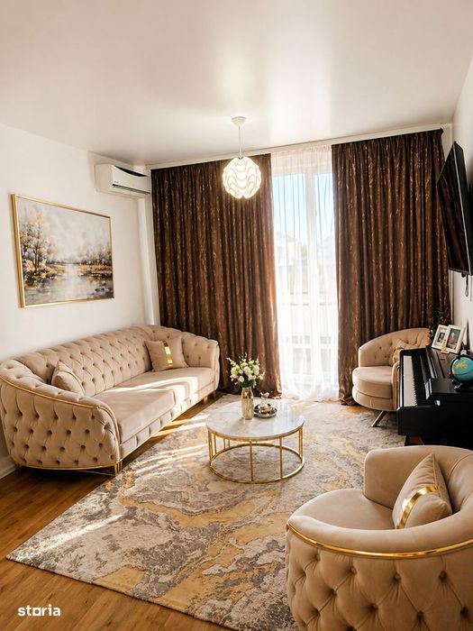 Apartament cu 3 camere, complet mobilat în Bragadiru