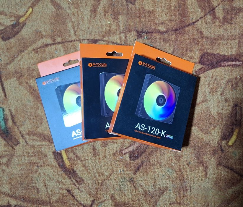 Vând Set 3 Ventilatoare ID-COOLING AS-120 ARGB-K