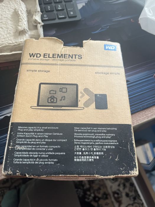 Жесткий диск 1 TB. WB Elements