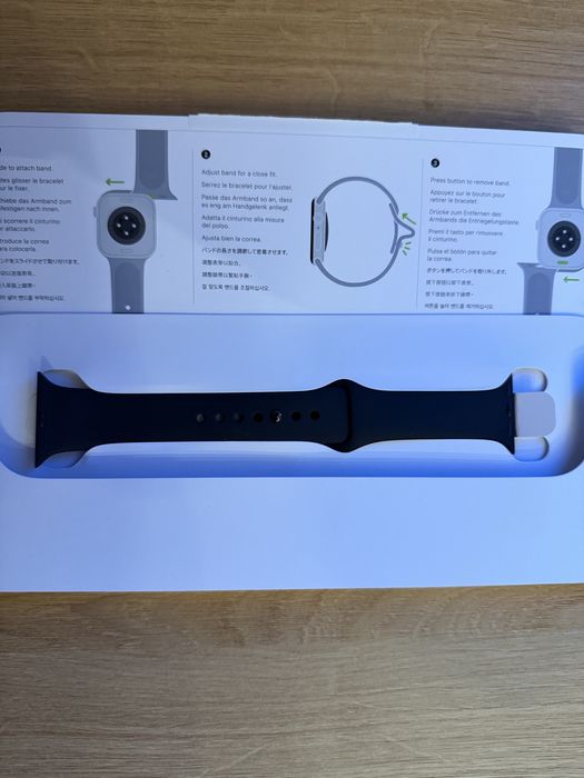 Curea Apple watch silicon negru 42mm ,M/L