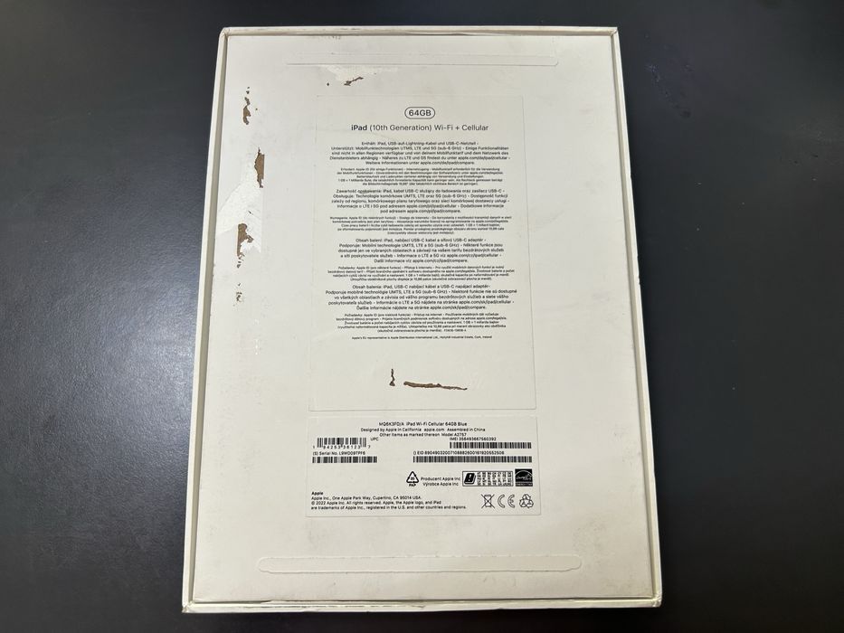 Продавам Apple iPad (2022) 10th Gen 64GB-НОВ