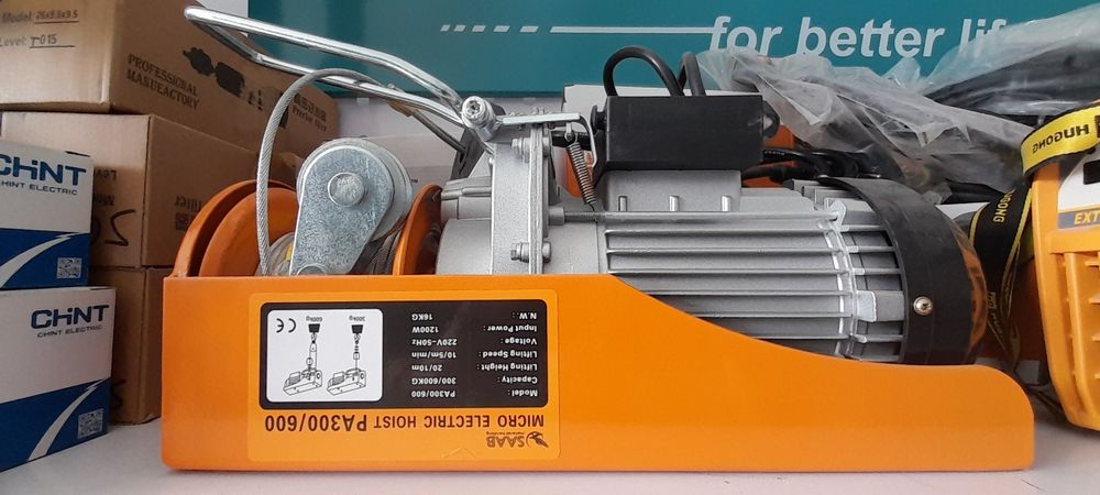 Электрический тал тельфер подъёмник Saab elektrichiskiy tal telfer