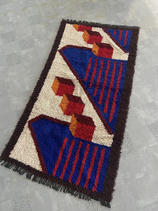 Домашно тъкан вълнен килим, китеник, пътека