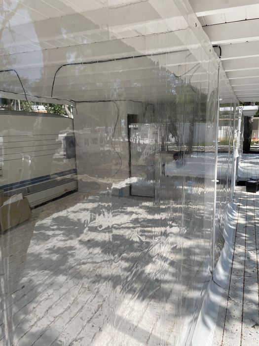 Ветроупорни завеси шатри ветробрани тенти найлони ПВЦ винил