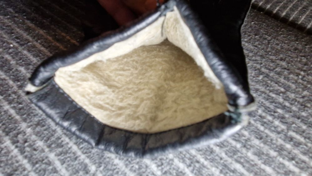 Manusi piele interior lana