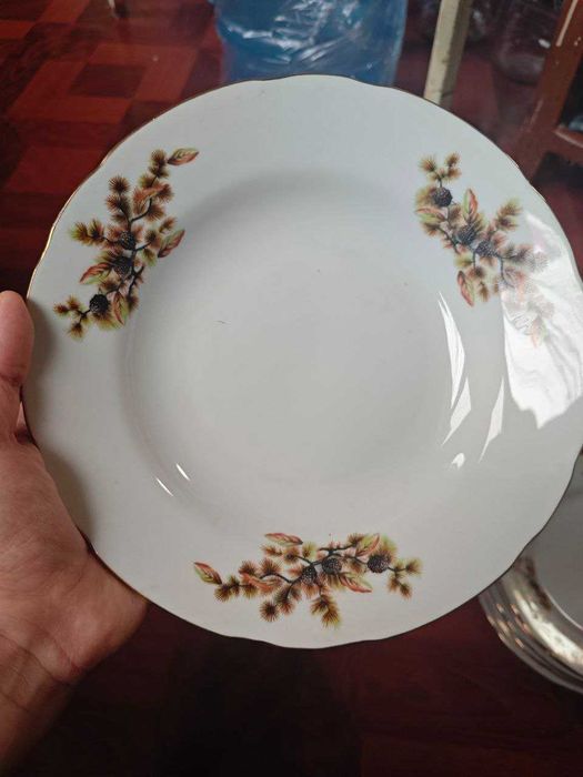 Японская посуда рисунок Шишки