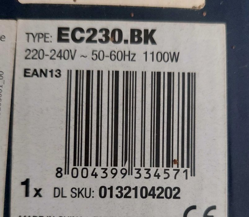 Espressor DeLonghi Stilosa EC230.BK 1100W 15bari Negru