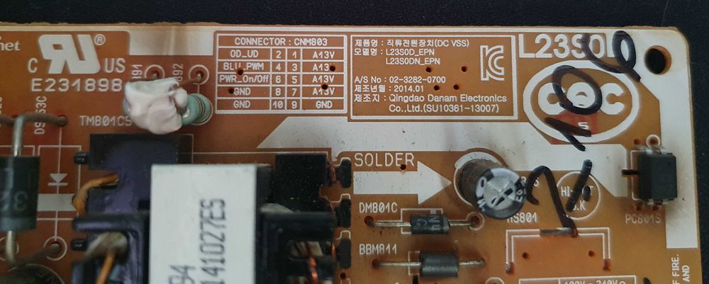 Платка / Power supply board L23S0D_EPN / L23S0DN_EPN